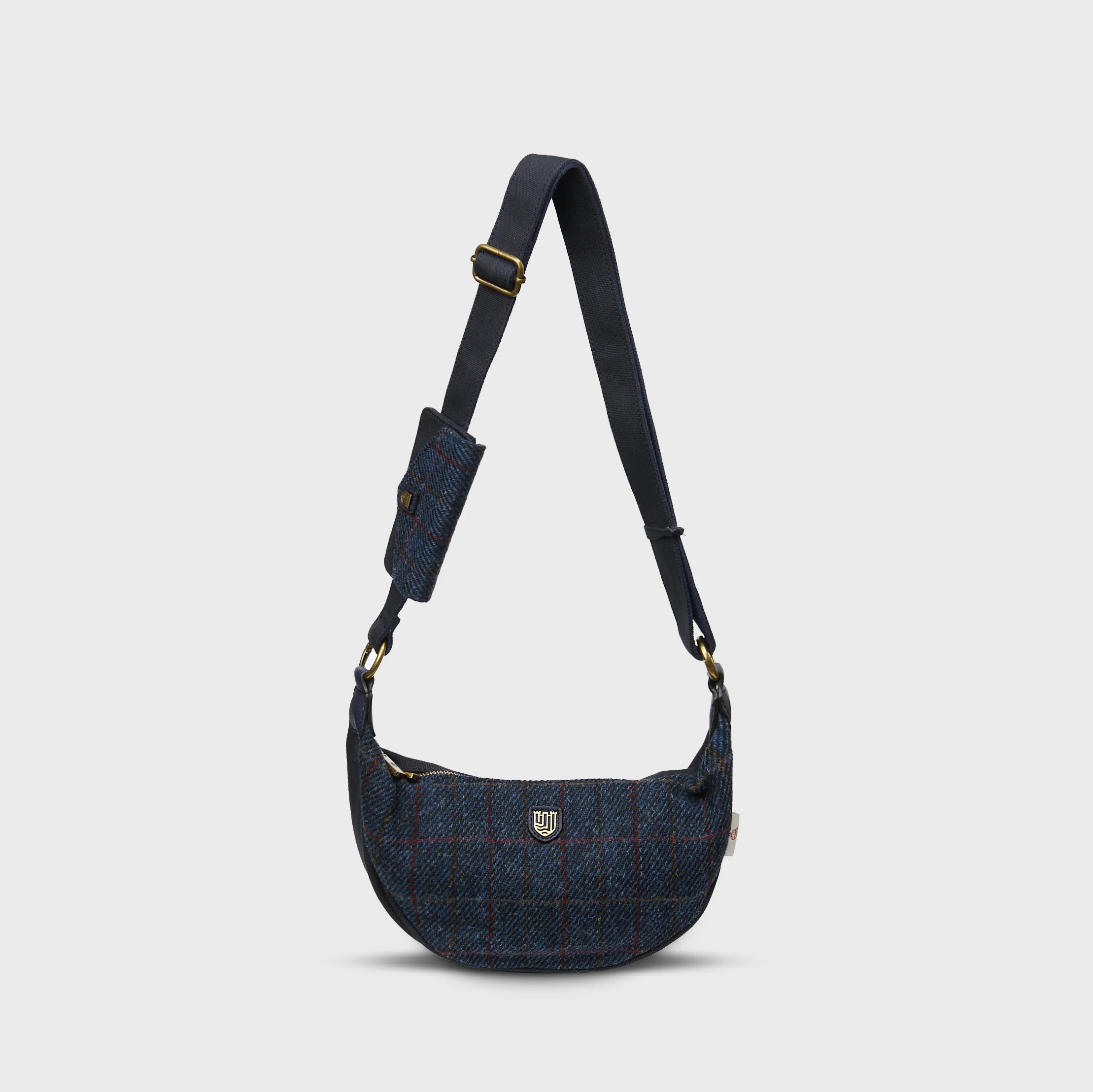PRE-ORDER Tweed Crossbody Bag -Navy Overcheck-