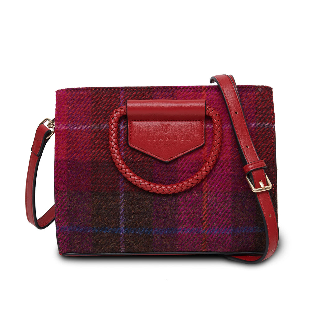 PRE-ORDER Tweed Elegance Bag -Fuchsia-