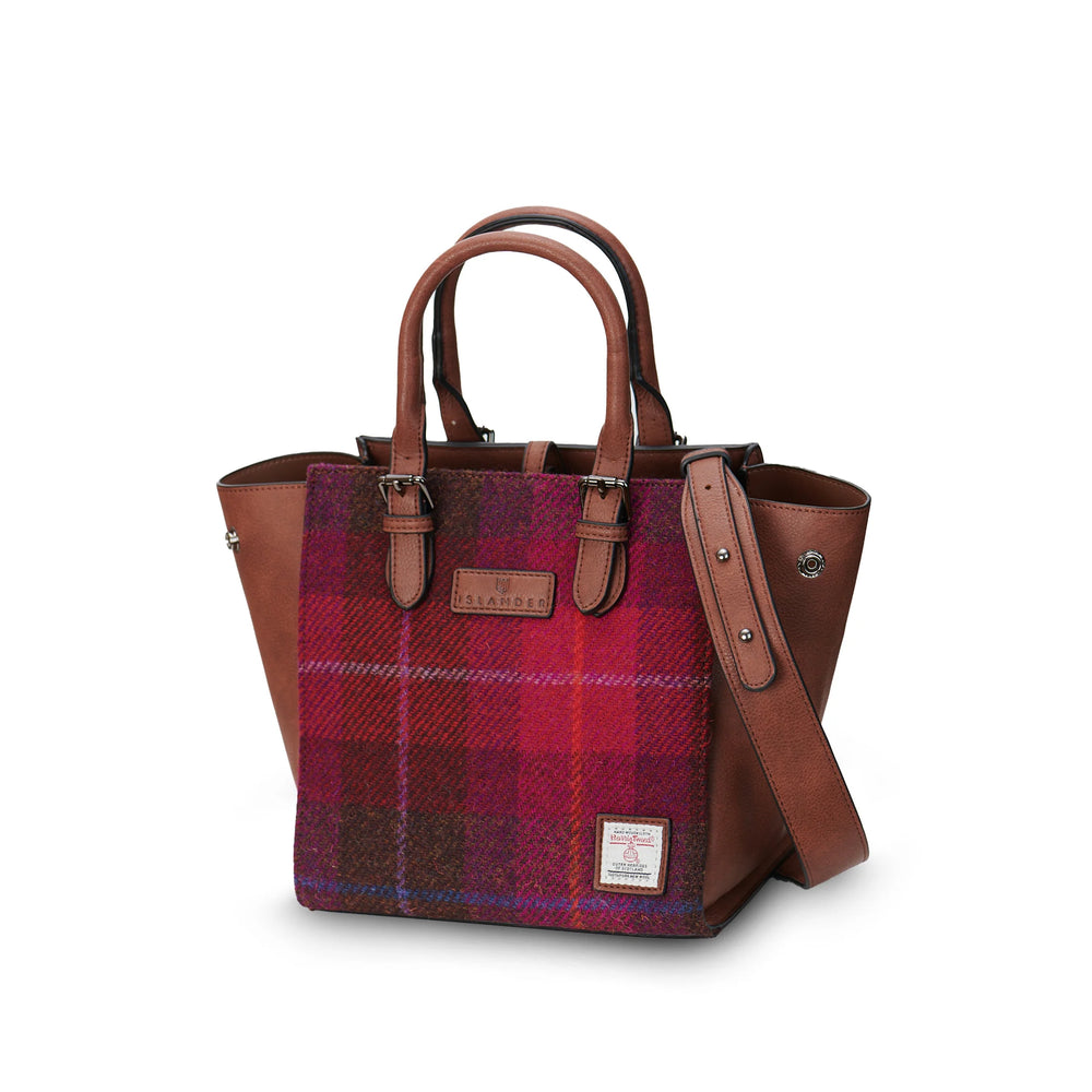 PRE-ORDER Tweed Caillie Bag -Fuchsia Tartan-