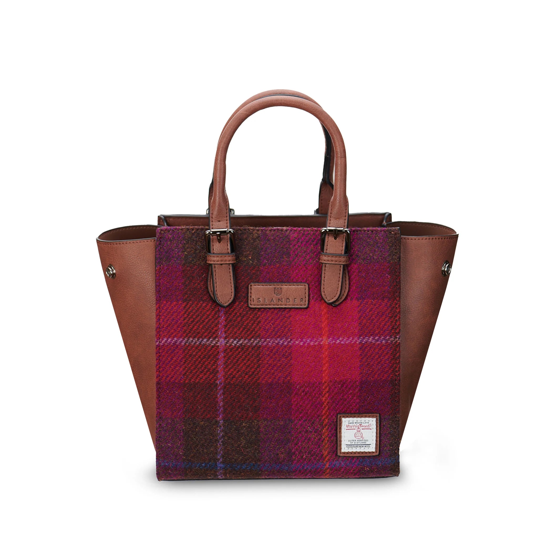 PRE-ORDER Tweed Caillie Bag -Fuchsia Tartan-