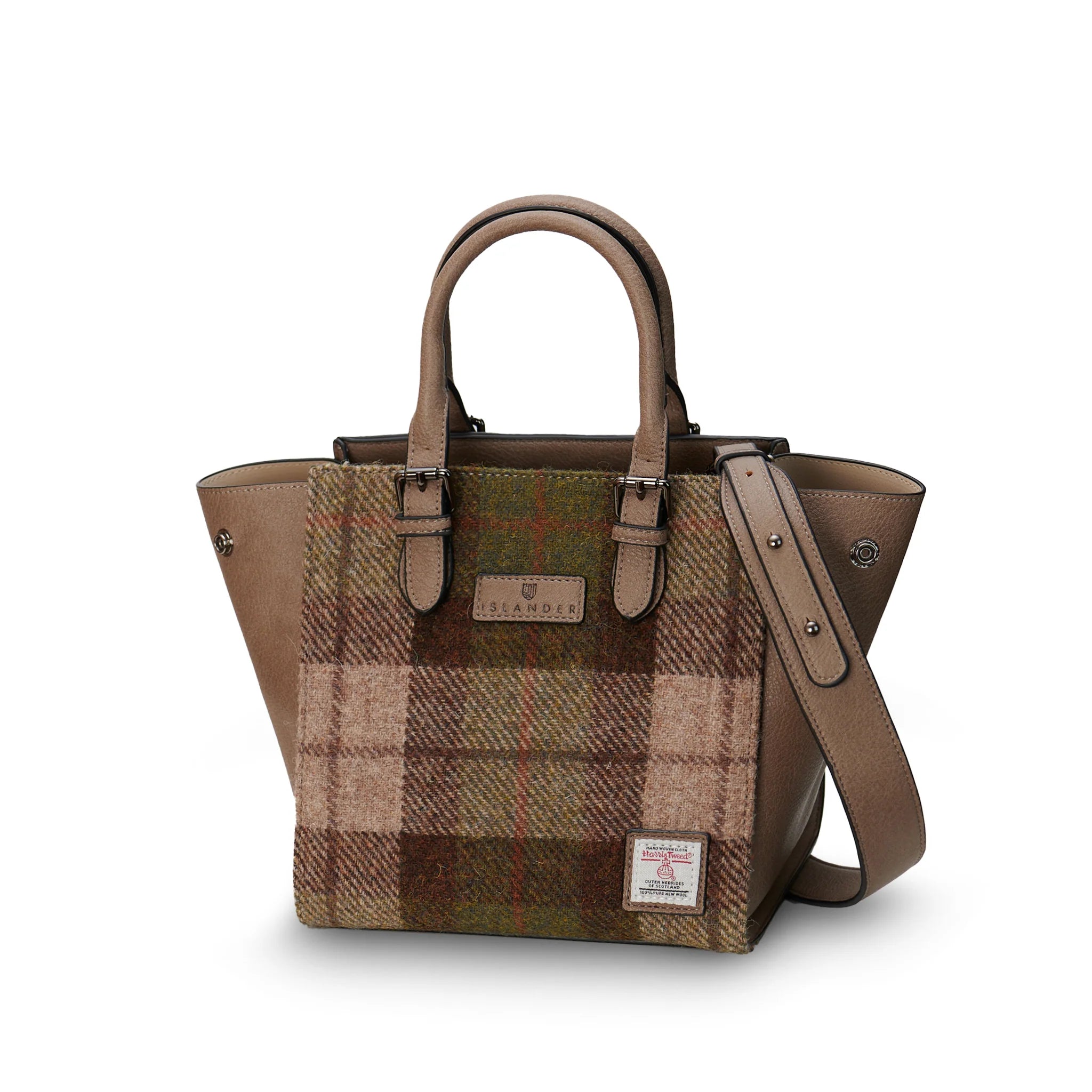 PRE-ORDER Tweed Caillie Bag -Chestnut Tartan-