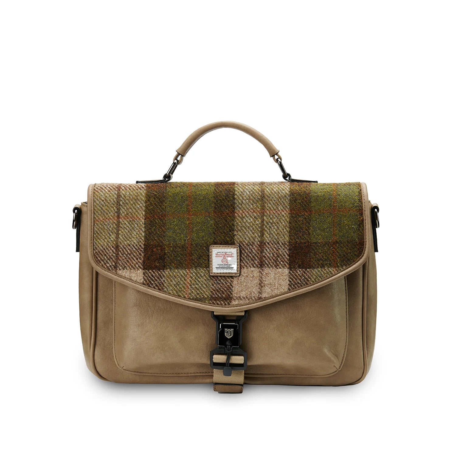 PRE-ORDER Tweed Laptop Bag -Chestnut Tartan-