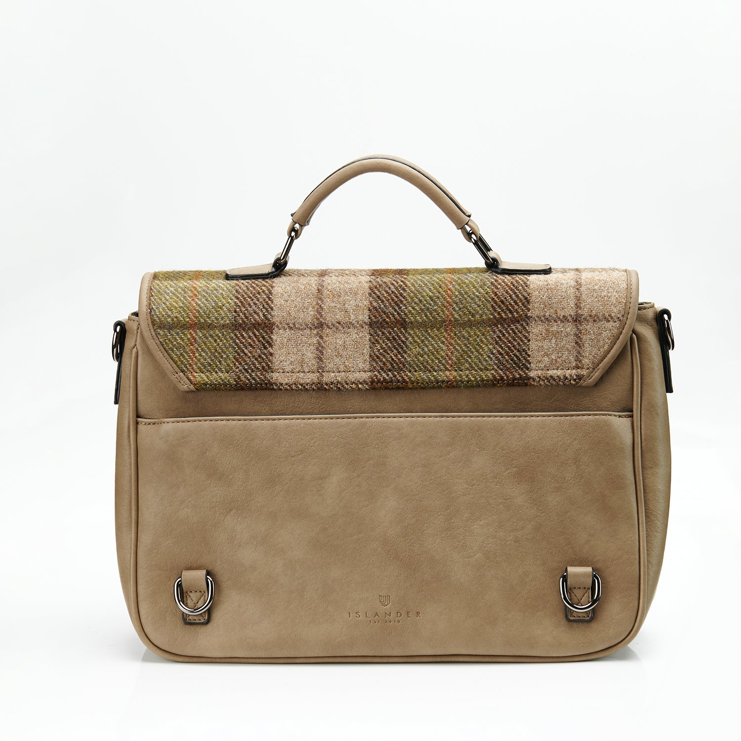 PRE-ORDER Tweed Laptop Bag -Chestnut Tartan-