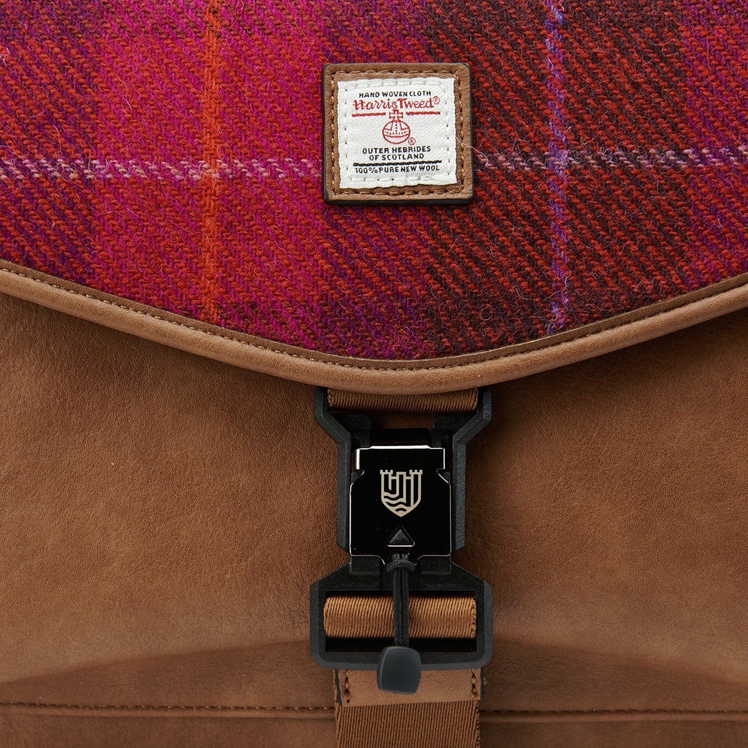 PRE-ORDER Tweed Laptop Bag -Fuchsia Tartan-