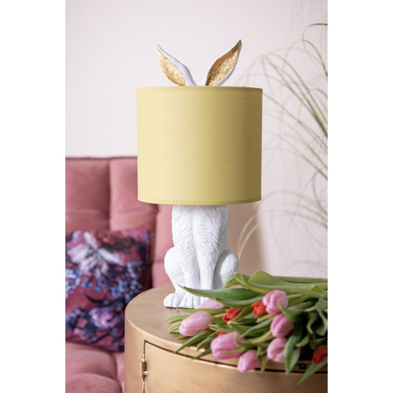 Happy Rabbit Lampe -gelb/weiß-