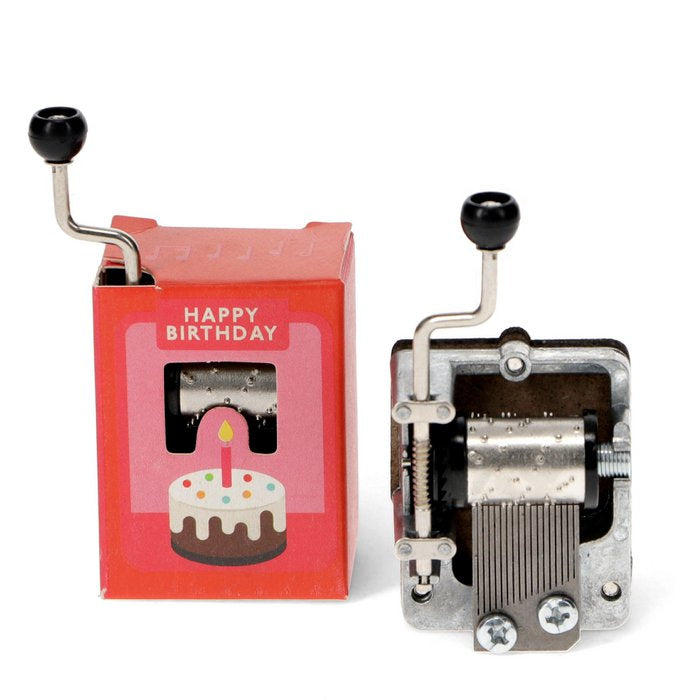 Musikbox Happy Birthday mit Kurbel