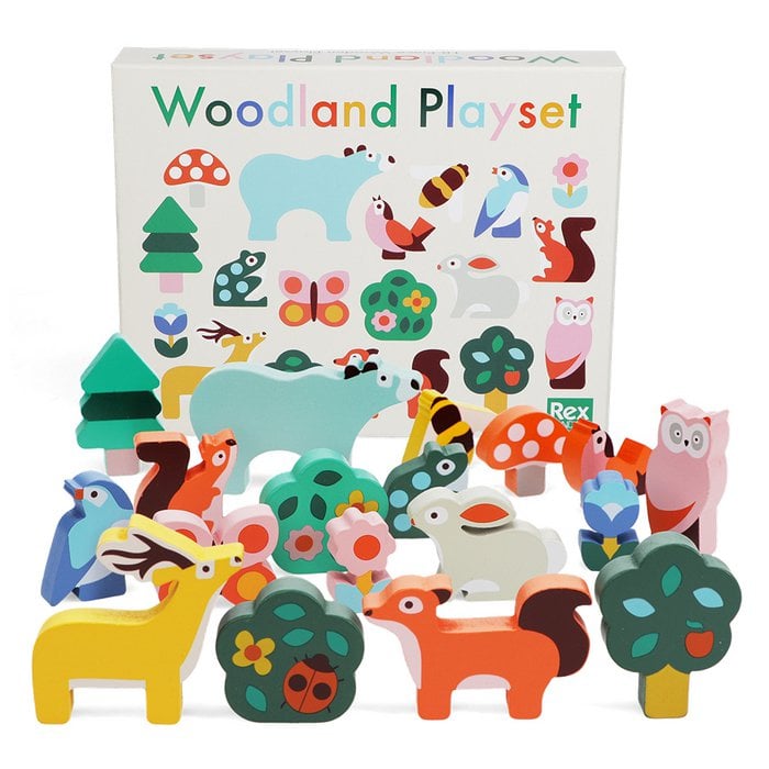 Holzspielset Waldtiere (18teilig)