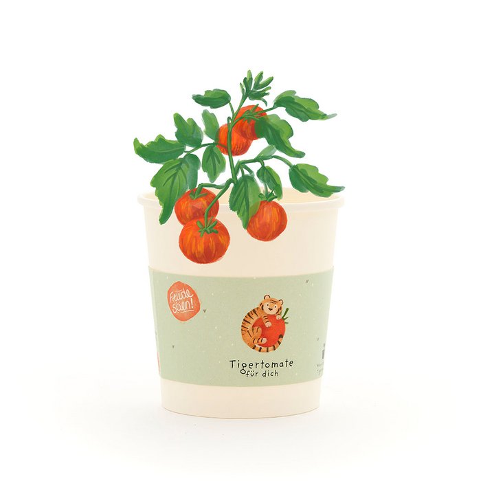Blumenbecher - Tigertomate für Dich