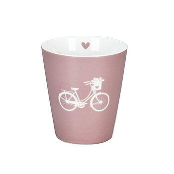 Happy Mug Bike -rosa-