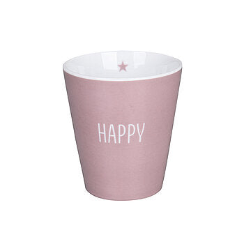 Happy Mug -rosa-