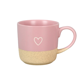 Happy Mug Heart Rosa