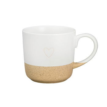 Happy Mug Heart White
