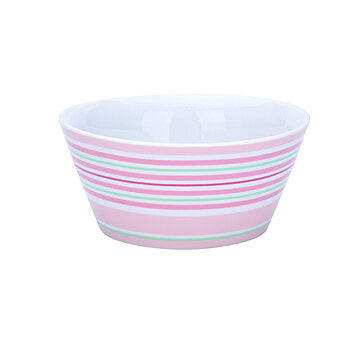Happy Stripes Bowl -Pink-