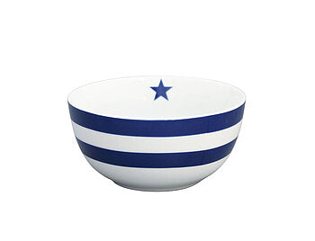 Happy Stripes Bowl -Navy-