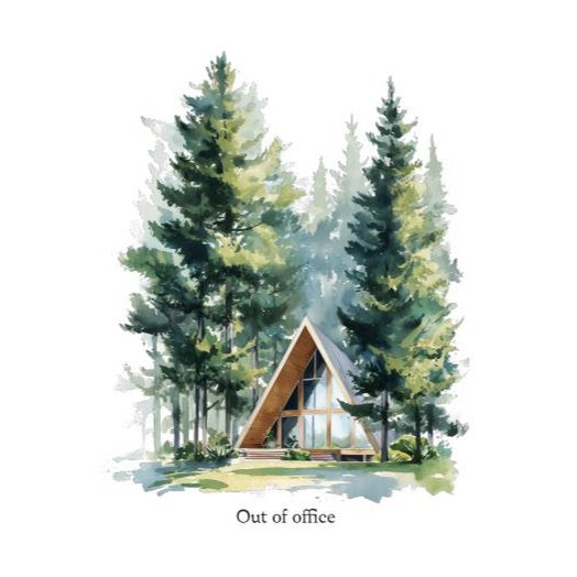Postkarte Out of Office