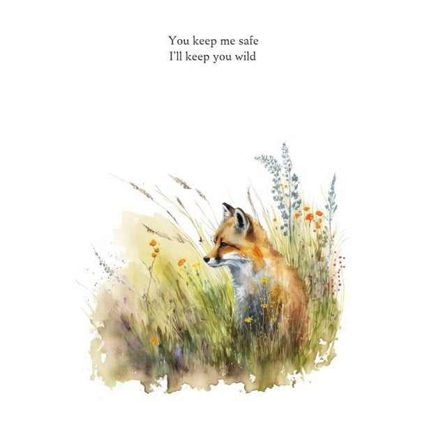 Postkarte You‘ll keep me safe - I‘ll keep you wild!