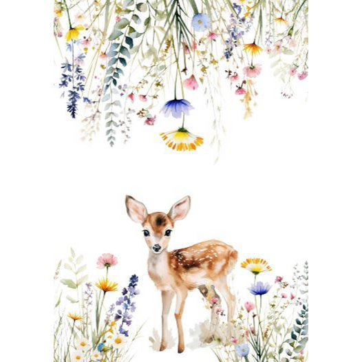 Postkarte Spring Bambi