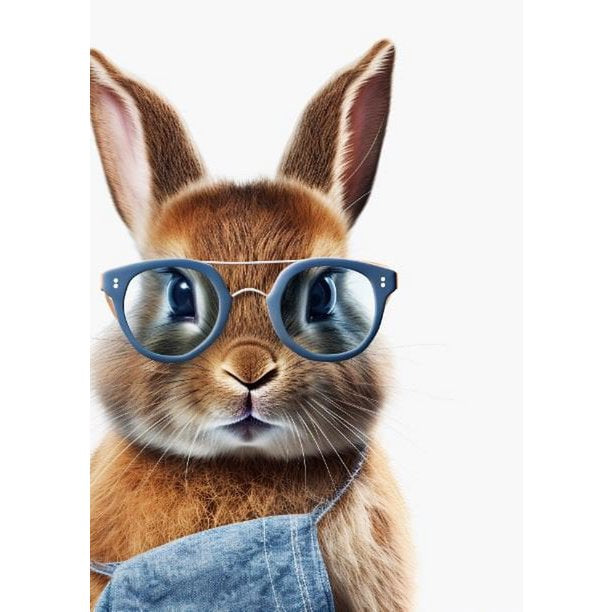 Postkarte Cool Bunny