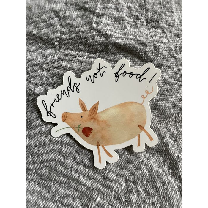 Vinyl Sticker Friends not Food