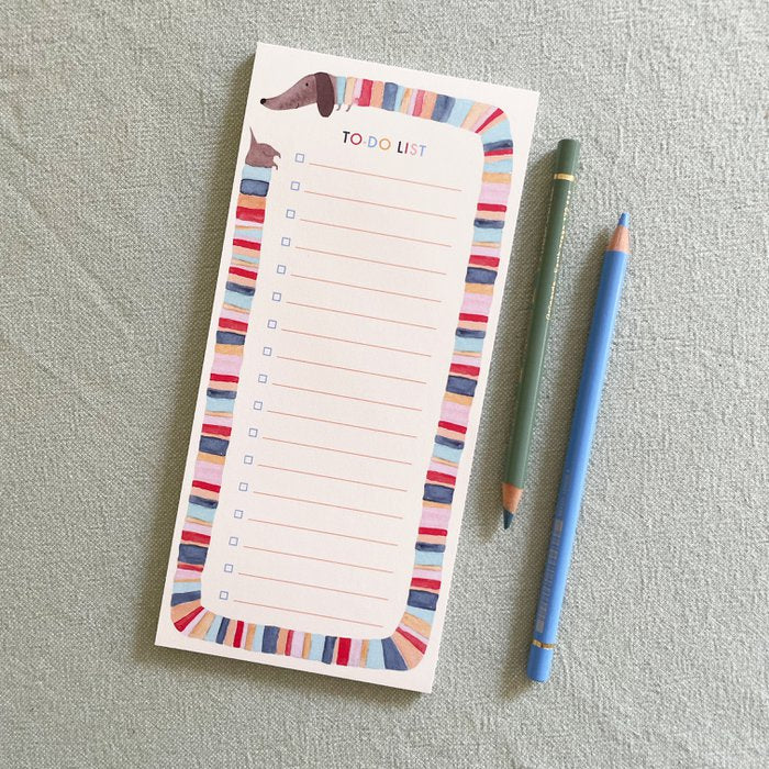 To-do-Liste Dackel, DIN lang, 50 Blatt
