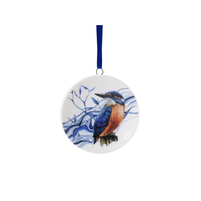 Weihnachtsschmuck Eisvogel - Keramik - 6 cm