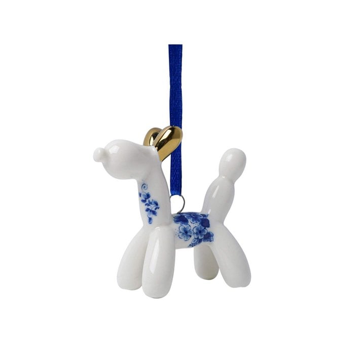 Weihnachtsschmuck Hund - Keramik 8cm