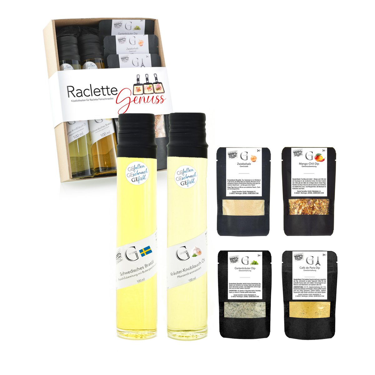 Raclette Genuss – Geschenkset