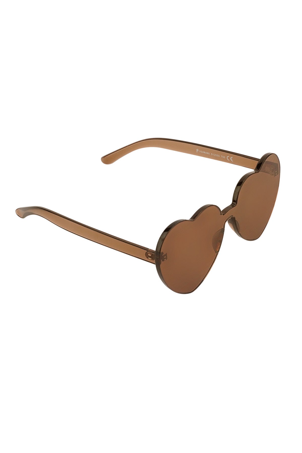Herz Brille -Coffee-