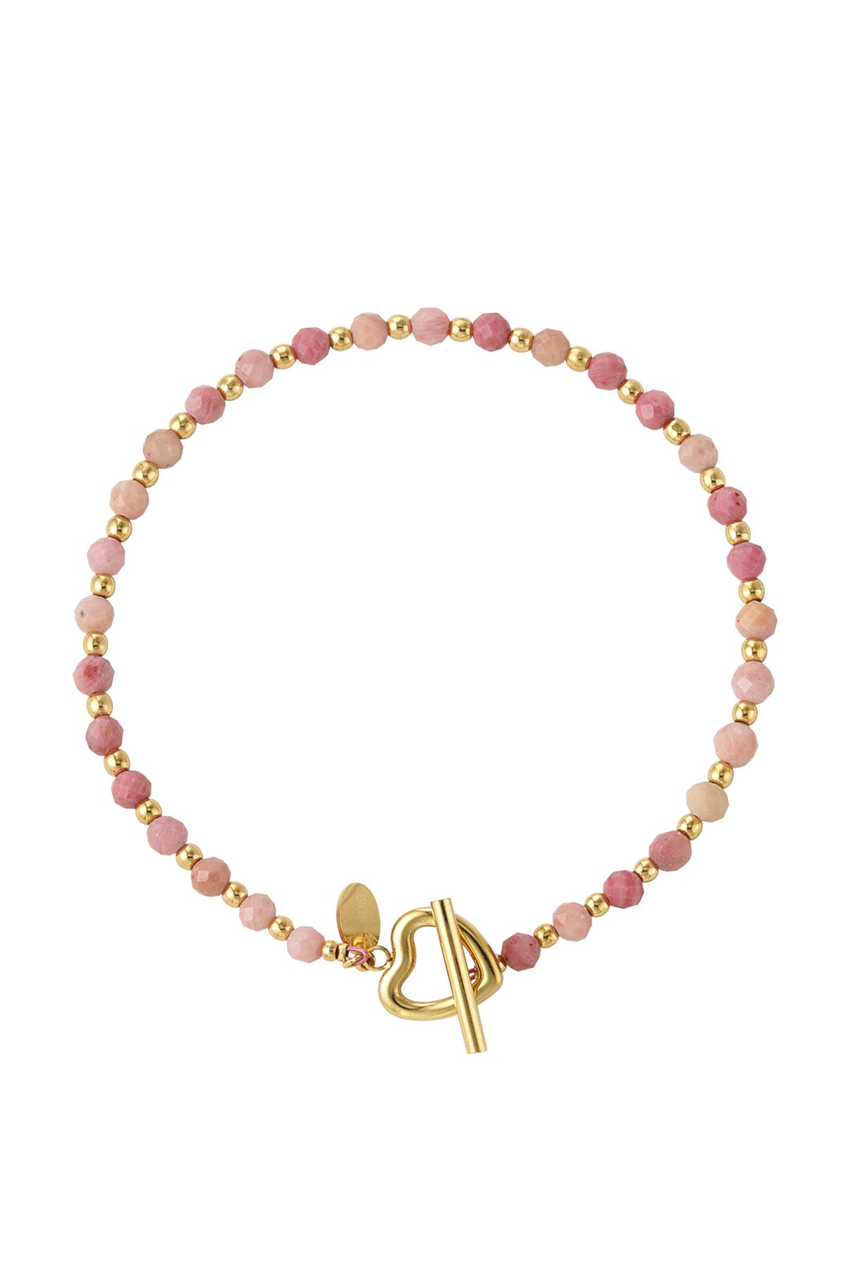 Golden Heart Bracelet -Light Rosé-