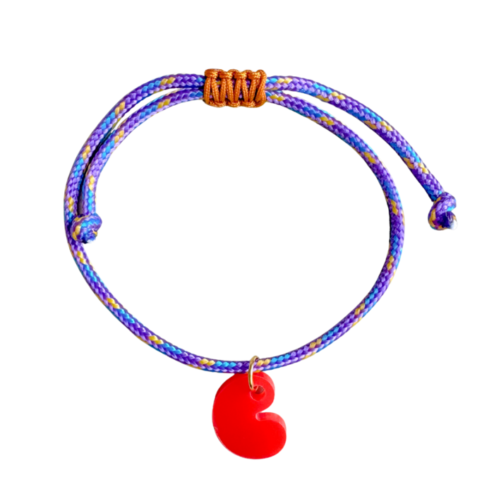 Lumen Charm Bracelet lila/rot