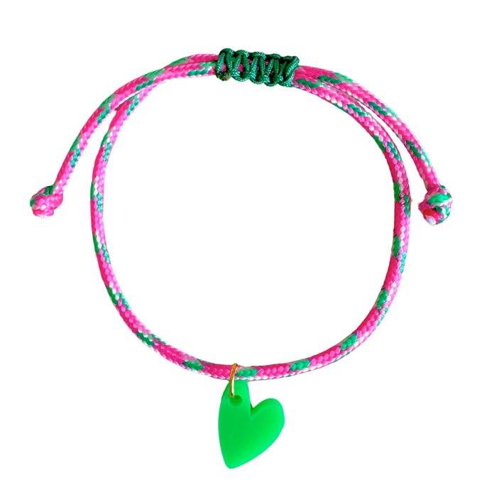 Lumen Charm Bracelet pink/grün