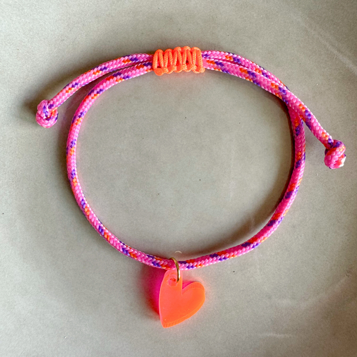 Lumen Charm Bracelet pink Herz
