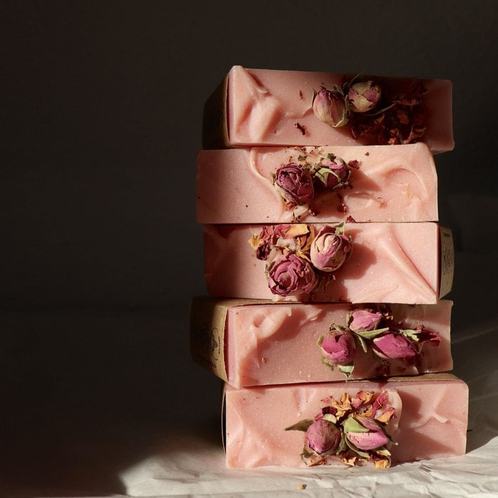 Naturseife "Mint Rose", vegan, palmölfrei