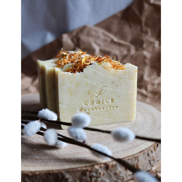 Naturseife "Calendula" mit Kokosmilch, vegan, palmölfrei