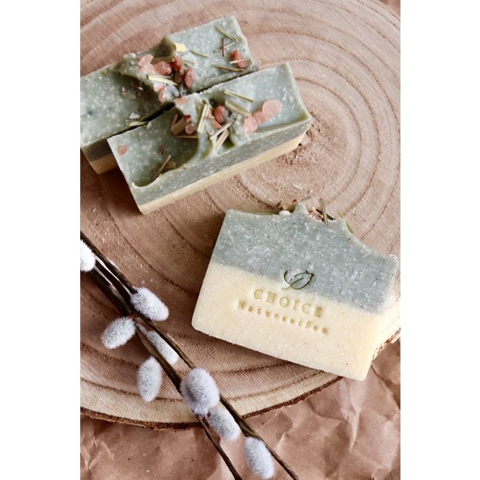Naturseife "Lemongrass" mit Himalayasalz, vegan, palmölfrei