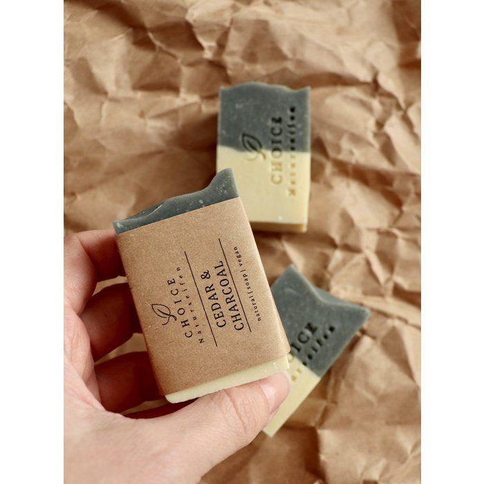 Naturseife "Cedar & Charcoal“, vegan, palmölfrei