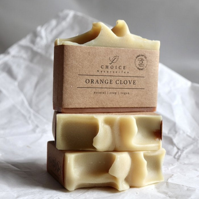 Naturseife "Orange Clove", vegan, palmölfrei