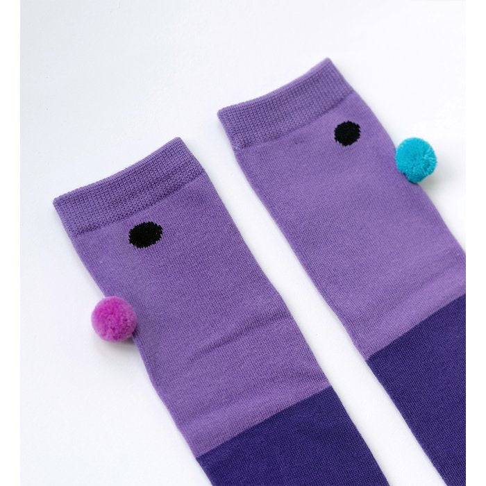 Bommelnasen Stiefelsocke Lila