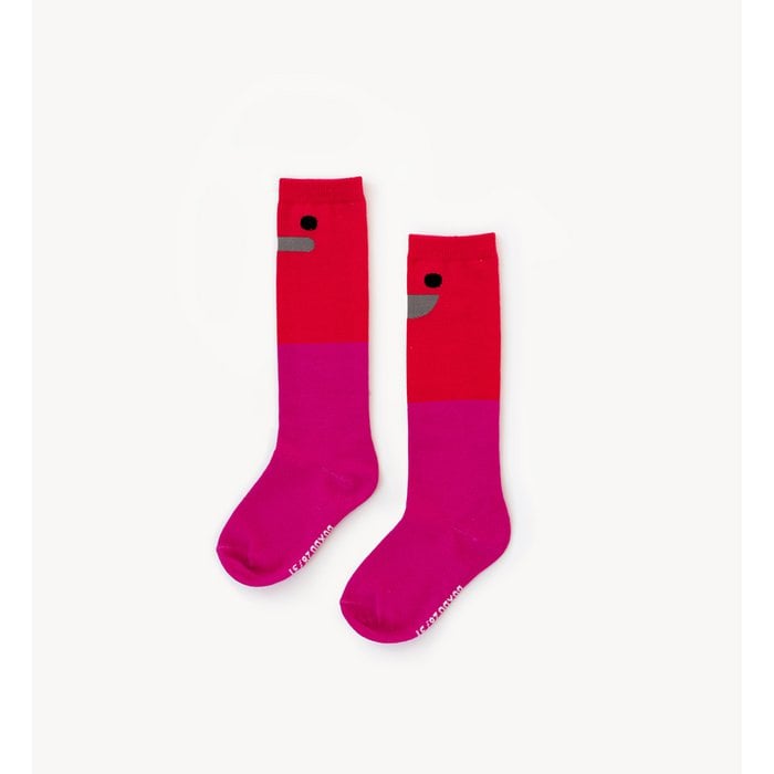 Smiley Stiefelsocke Rot