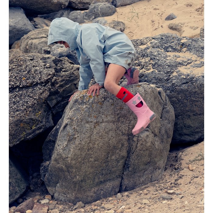 Smiley Stiefelsocke Rot