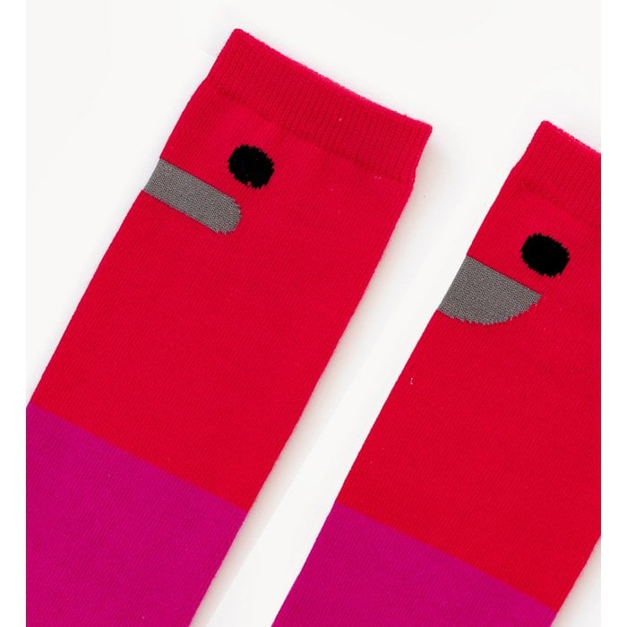 Smiley Stiefelsocke Rot