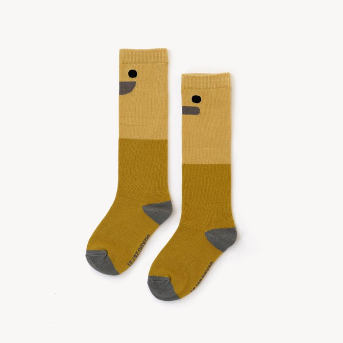 Smiley Stiefelsocke Gelb