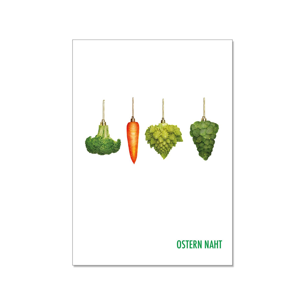 Postkarte Weihnachtsgemüse