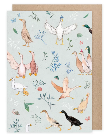 Karte mit Umschlag Wilde Wiese