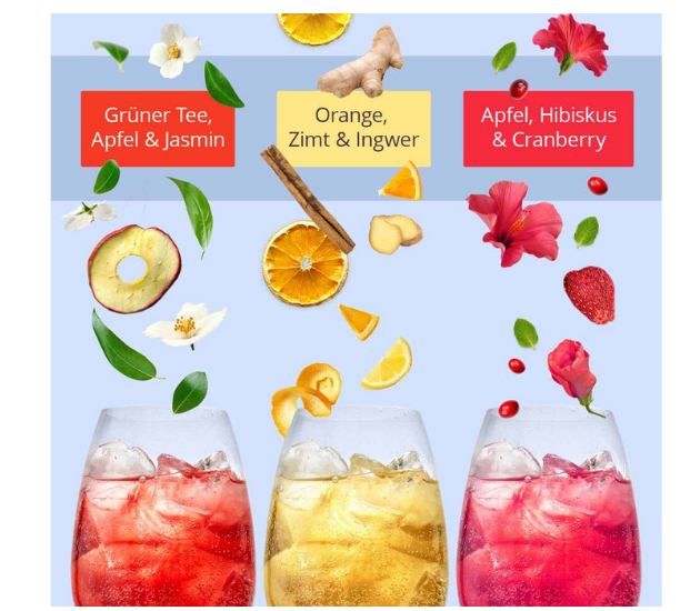 Botanicals for Gin Set, Geschenkbox Gin Gewürz-Kollektion, BIO, 12 Pyramidenbeute