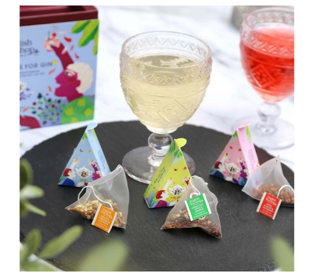 Botanicals for Gin Set, Geschenkbox Gin Gewürz-Kollektion, BIO, 12 Pyramidenbeute