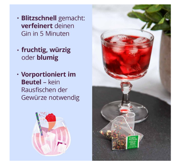 Botanicals for Gin Set, Geschenkbox Gin Gewürz-Kollektion, BIO, 12 Pyramidenbeute