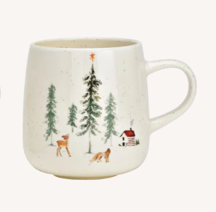 Jumbo Becher Reh mit Fuchs im Winterwald 500ml