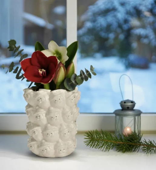 Vase Nikolaus Dekor aus Keramik