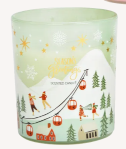 Winter Duftkerze -Forest Breeze/grün-